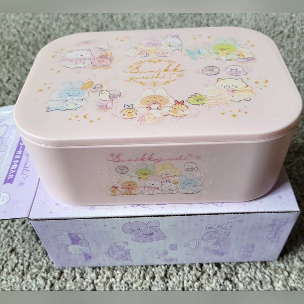 Sumikko Gurashi Usagi Mysterious Bunny Kuji Pink Vanity Jewelry Case Mirror SanX